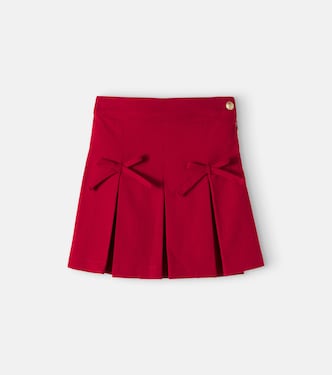 Bow-detail pleated skirt | Patachou