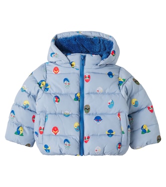 Baby printed hooded puffer jacket | Stella McCartney Kids