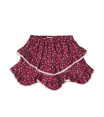 Bloom floral ruffled cotton skirt | The New Society