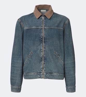Corduroy-trimmed denim jacket | Frame