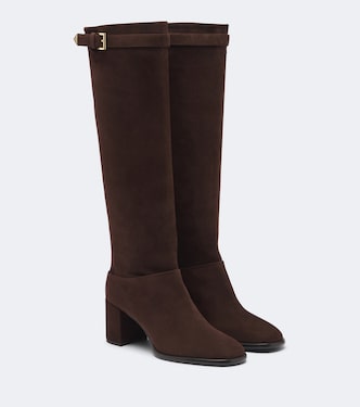 Suede knee-high boots | Prada