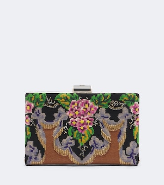 Berthe embellished jacquard clutch | Valentino Garavani