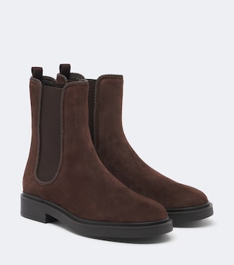 Gaspard suede Chelsea boots | Aquazzura
