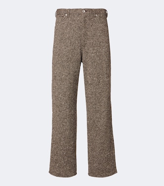 Wool tweed wide-leg pants | Auralee
