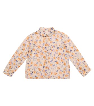 Pea floral cotton twill shirt | Bonpoint