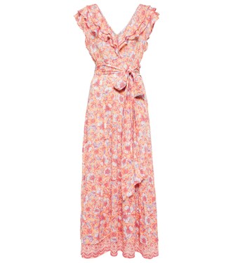 Robe longue Della à fleurs | Poupette St Barth