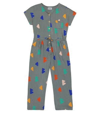 Printed cotton jersey jumpsuit | Bobo Choses