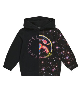 Sweat-shirt à capuche imprimé en coton | Stella McCartney Kids