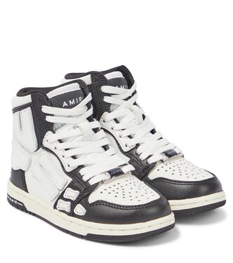 Skeleton leather high-top sneakers | Amiri Kids