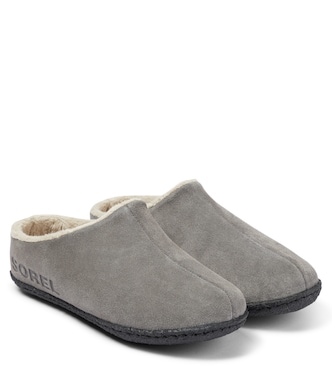 Youth Lanner Ridge™ II suede slides | Sorel Kids