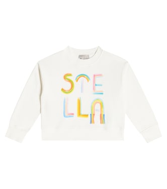 Logo printed cotton sweatshirt | Stella McCartney Kids