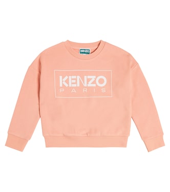 Logo cotton-blend sweatshirt | Kenzo Kids
