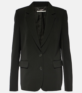 Single-breasted wool blend blazer | Stella McCartney