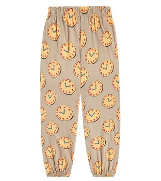 Watch printed cotton sweatpants | Jellymallow