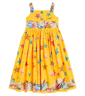 Robe Capri imprimée en coton | Dolce&Gabbana Kids
