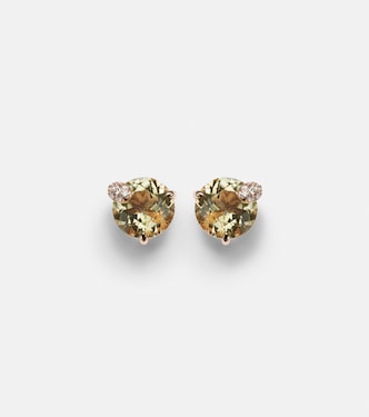 Peekaboo 18kt rose gold earrings with beryls and diamonds | Bucherer Fine Jewellery