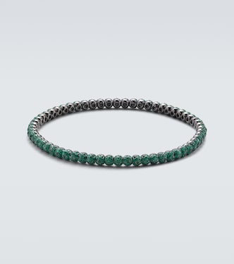 18kt gold bracelet with emeralds | Shay Jewelry