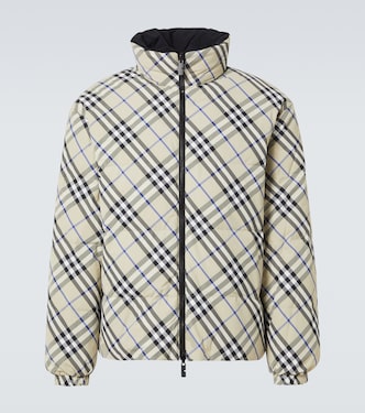 Burberry Check reversible down jacket | Burberry