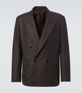 Double-breasted wool blazer | Lardini