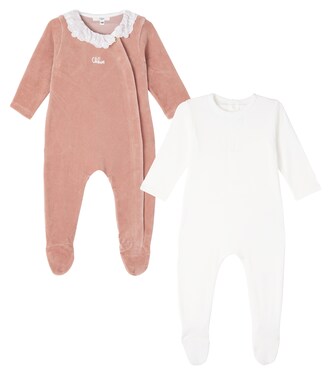 Baby set of 2 cotton onesies | Chloé Kids