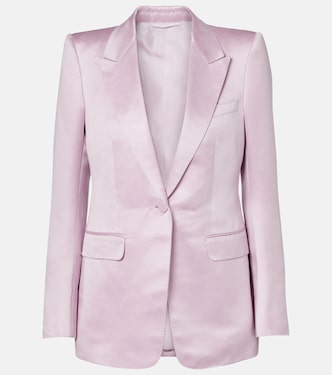 Blazer en coton et satin de soie | Tom Ford