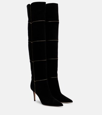 Cuissard 85 suede knee-high boots | Gianvito Rossi