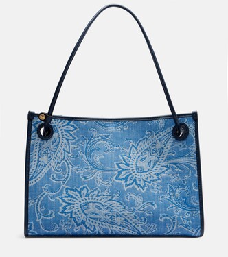 Borsa Eyes Medium in jacquard di jeans | Etro