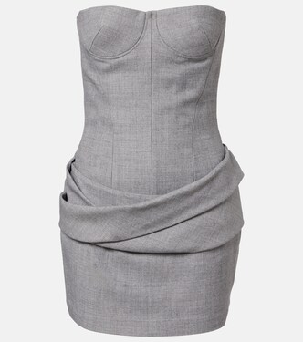 Draped bustier dress | Alex Perry