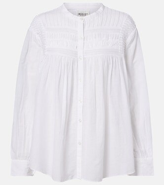 Elodia embroidered cotton-blend blouse | Marant Etoile