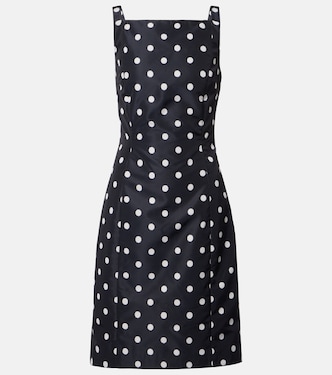 Polka-dot faille minidress | Patou