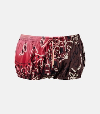 Shorts de seda estampados | The Attico