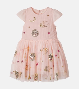 Vestido Odette de tul con lentejuelas | Konges Sløjd