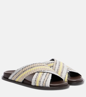 Viola striped lamé sandals | Missoni