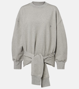 Oversized draped cotton-blend sweatshirt | The Attico