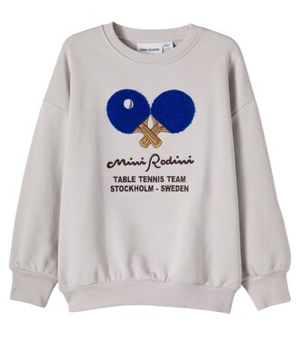 Embroidered cotton jersey sweatshirt | Mini Rodini
