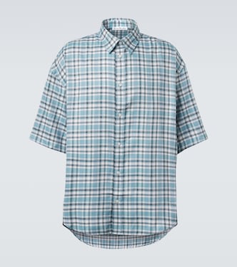 Plaid oversized flannel shirt | Acne Studios