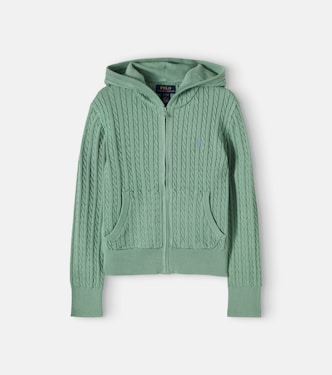 绞花针织棉质开衫 | Polo Ralph Lauren Kids