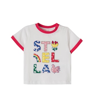 Baby embroidered cotton jersey T-shirt  | Stella McCartney Kids