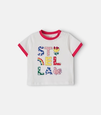 Baby embroidered cotton jersey T-shirt  | Stella McCartney Kids