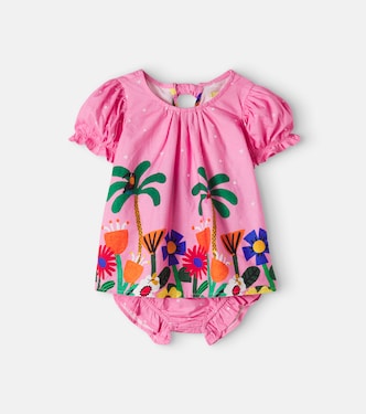 Baby printed cotton top and bloomers set | Fábula