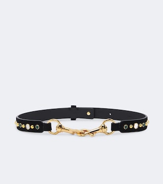 Pony embellished suede belt | Etro