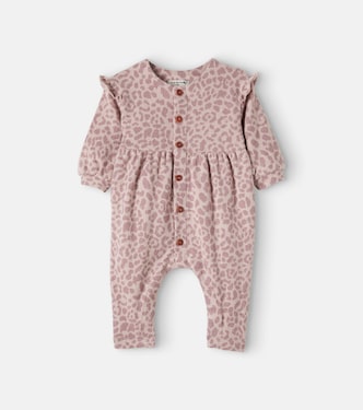 Baby Messina leopard-print cotton-blend onesie | 1 + in the Family