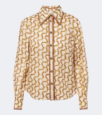 Camicia in ramiè con stampa | Zimmermann