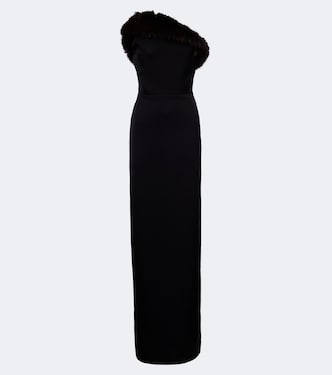 Strapless bustier gown | David Koma