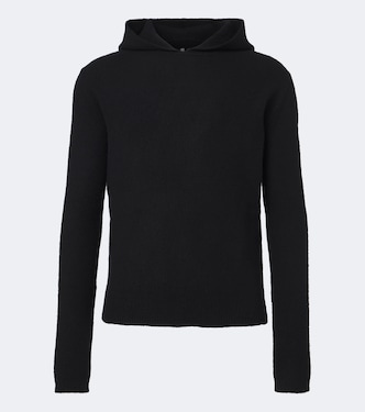Knitted cashmere-blend hoodie | Rick Owens