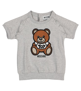 Baby stretch-cotton jersey dress | Moschino Kids