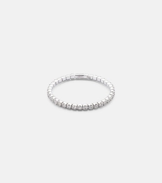 Single Thread 18kt white gold ring with diamonds | Shay Jewelry