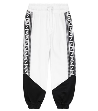 Cotton-blend sweatpants | Fendi Kids