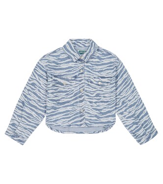 Printed denim shirt | Kenzo Kids