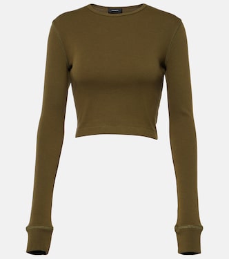 x Hailey Bieber jersey crop top | Wardrobe.NYC